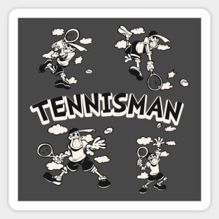 SportySkull - Tennis Sticker